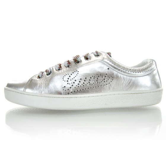 mens silver gucci sneakers