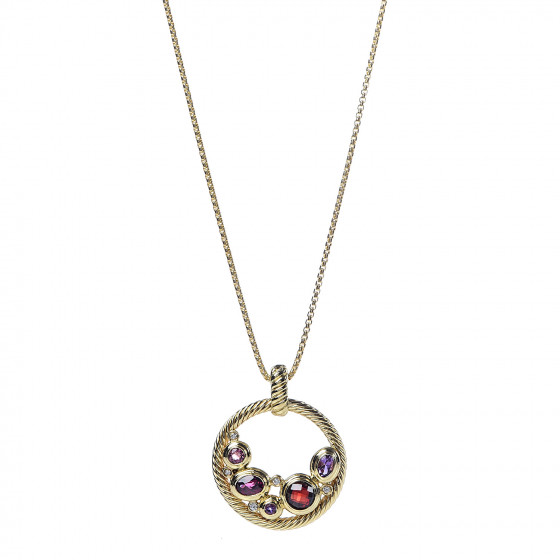 garnet sapphire necklace