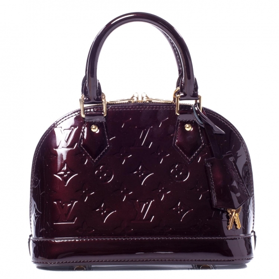 louis vuitton alma bb vernis amarante