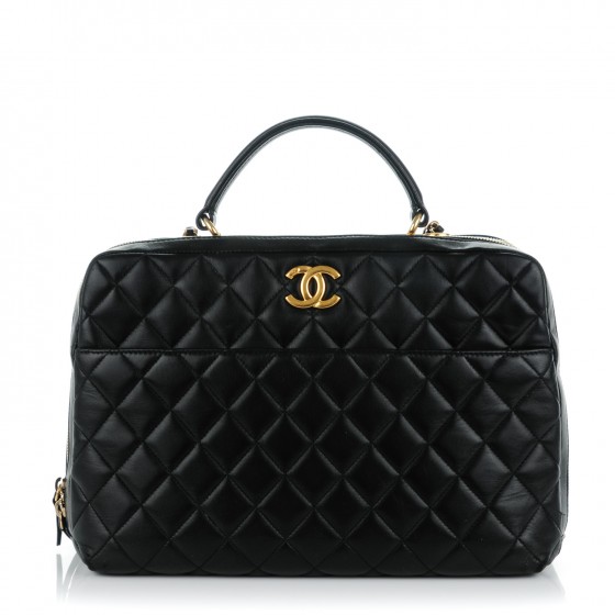 chanel bowling bag black