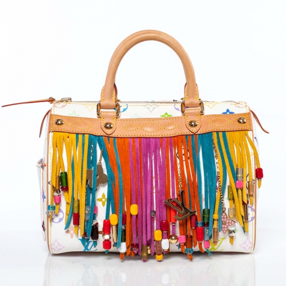 Louis Vuitton Speedy 35 Bandouliere Custom Fringe