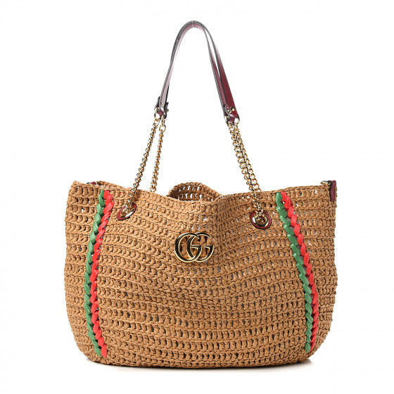 raffia bag gucci