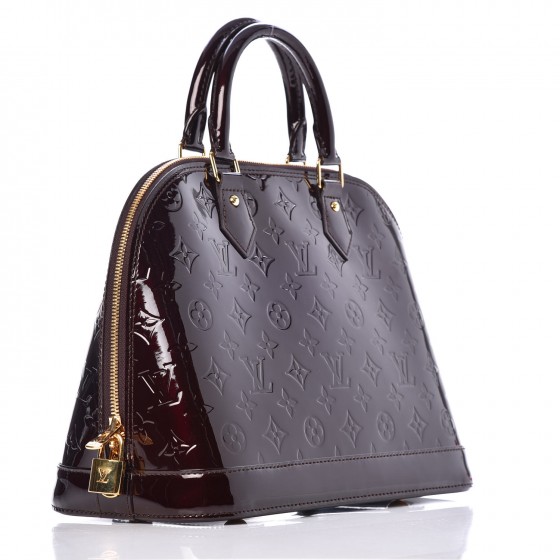 louis vuitton vernis alma pm amarante