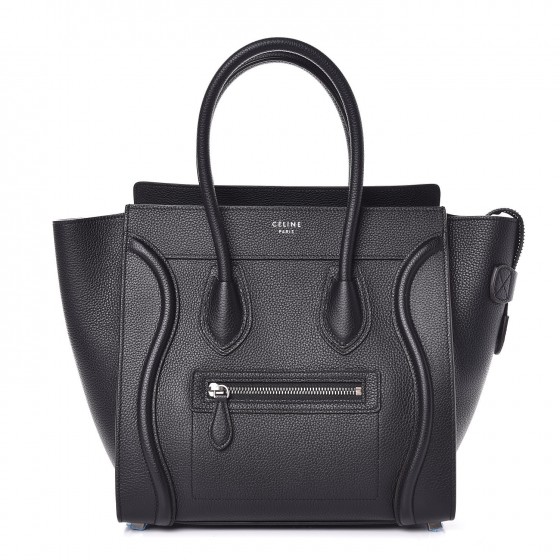 celine micro luggage drummed calfskin