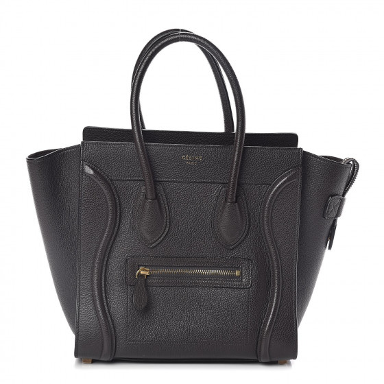 celine micro luggage drummed calfskin