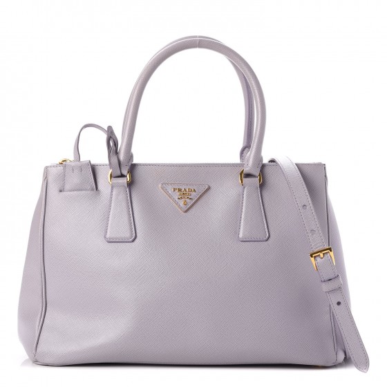 prada saffiano small double tote