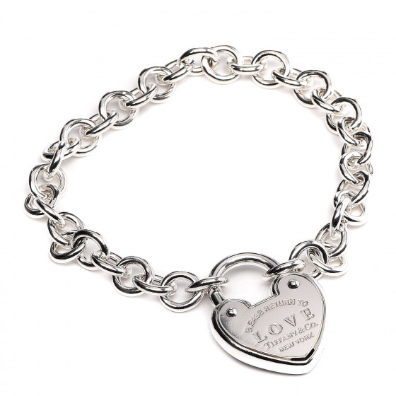 TIFFANY Sterling Silver Return to Tiffany Love Lock Bracelet 439062 ...