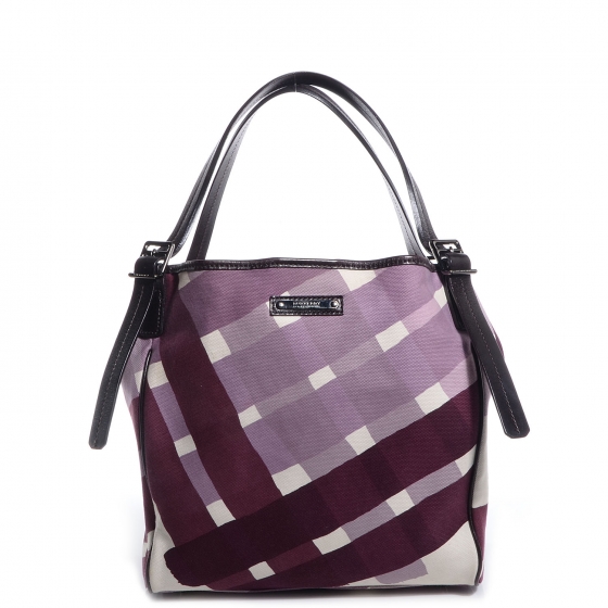 purple burberry bag