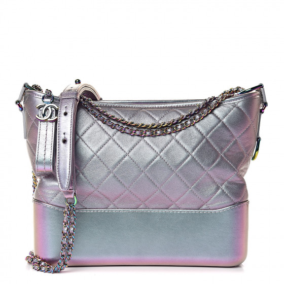 chanel iridescent lambskin quilted bag