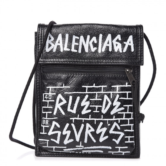 balenciaga explorer pouch graffiti