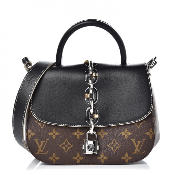 black lv purse with chain