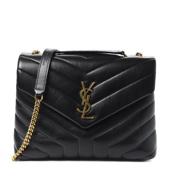 saint laurent quilted calfskin leather wallet on a chain