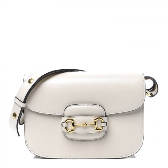 gucci 1955 horsebit bag white