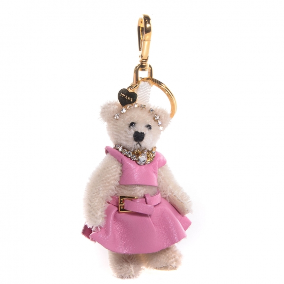 prada teddy bear keychain