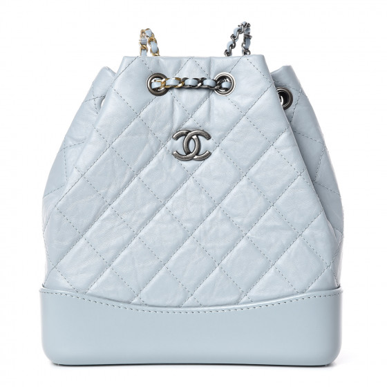 chanel backpack blue