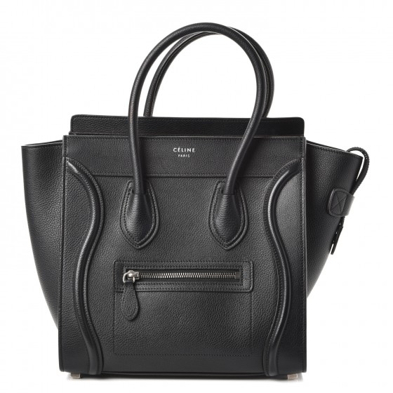 celine micro luggage drummed calfskin