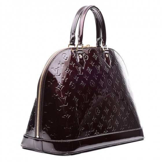 louis vuitton vernis alma gm amarante