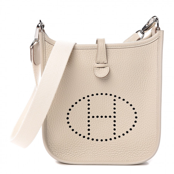 HERMES Taurillon Clemence Amazone Evelyne TPM Beton 717193 | FASHIONPHILE