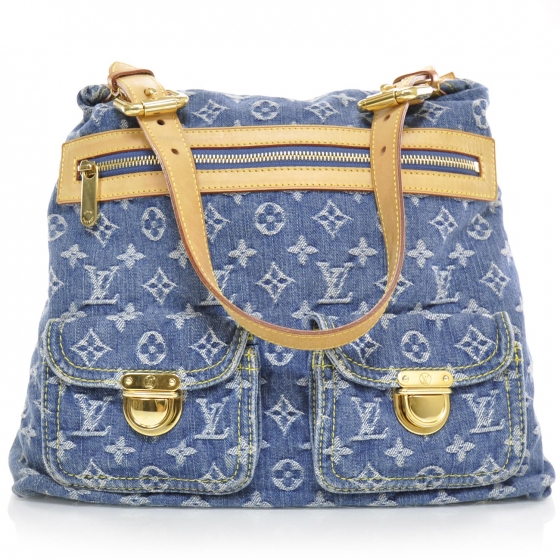 Louis Vuitton Denim Baggy Gm Blue 25793 