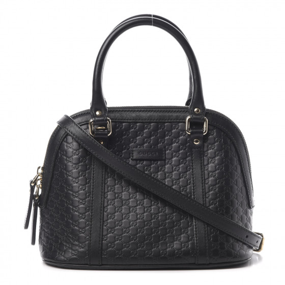 gucci microguccissima mini dome bag black