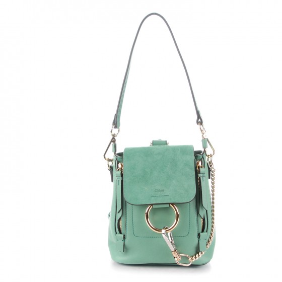 chloe faye backpack green