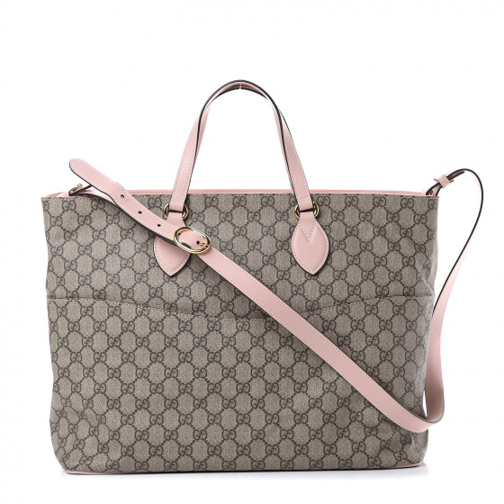 gucci soft gg supreme diaper bag