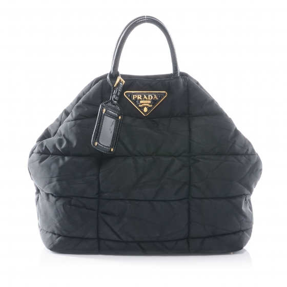 prada quilted tote bag