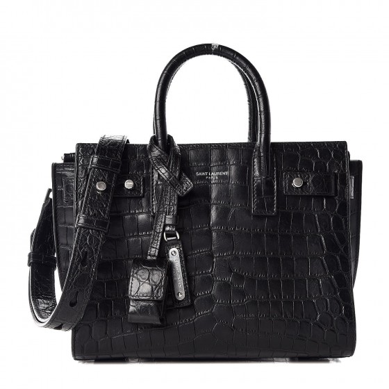 saint laurent sac de jour crocodile