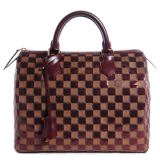 damier paillettes speedy 30