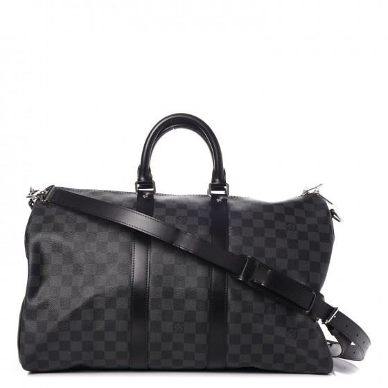 Louis Vuitton Keepall Bandouliere Bag Damier Graphite 45 at 1stDibs