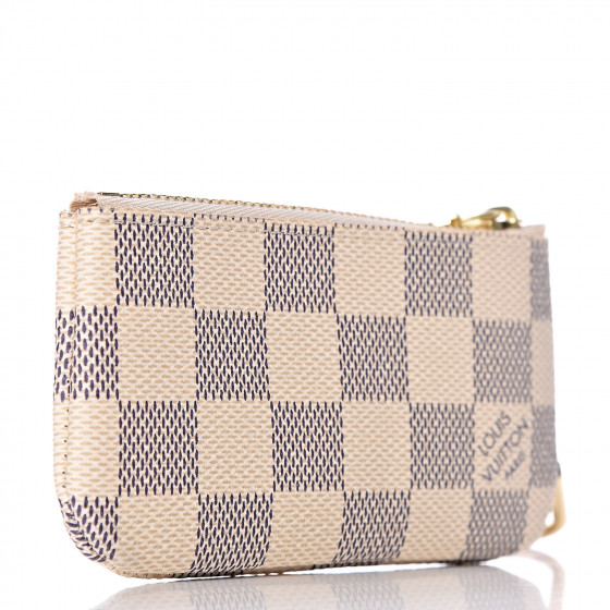 louis vuitton key pouch damier azur canvas