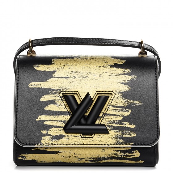 louis vuitton black gold bag