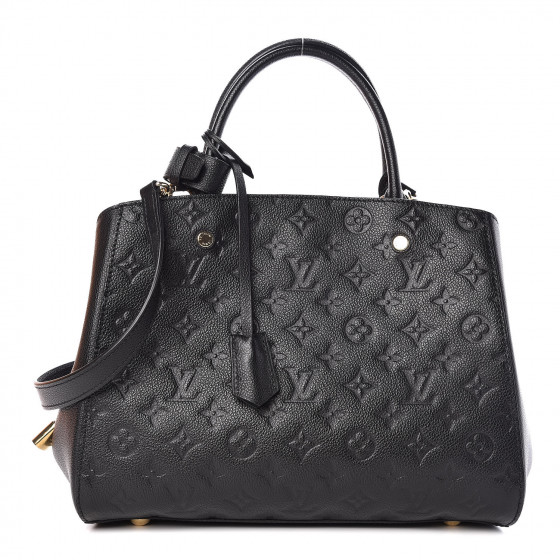 LOUIS VUITTON Empreinte Montaigne MM Black 416789