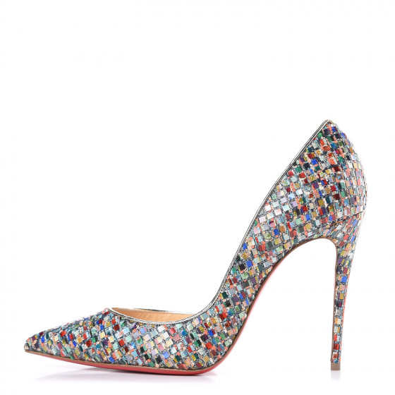 CHRISTIAN LOUBOUTIN Tresse Vitraux Specchio Iriza 100 37.5 Multicolor ...