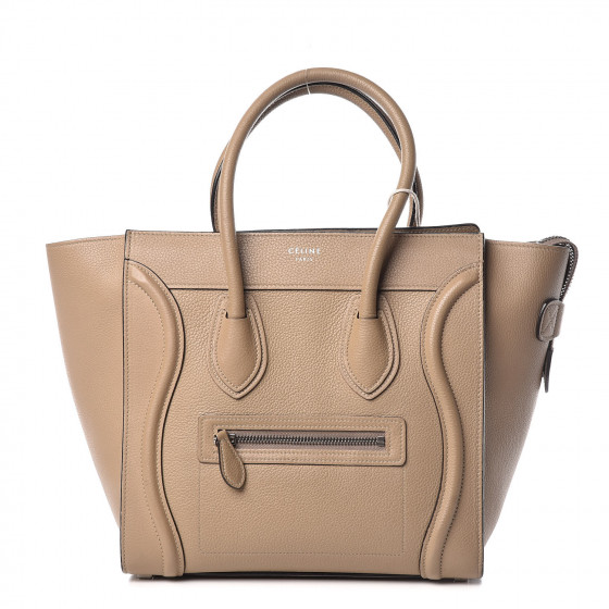 celine micro luggage drummed calfskin