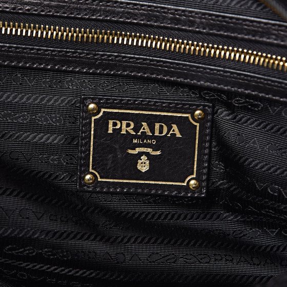 Prada Chain Flap Bag Studded Glace Calf Small at 1stDibs