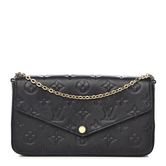 louis vuitton black empreinte pochette