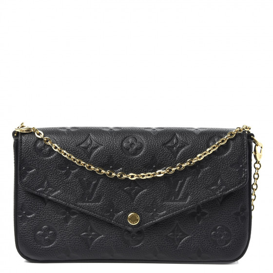 louis vuitton black empreinte pochette