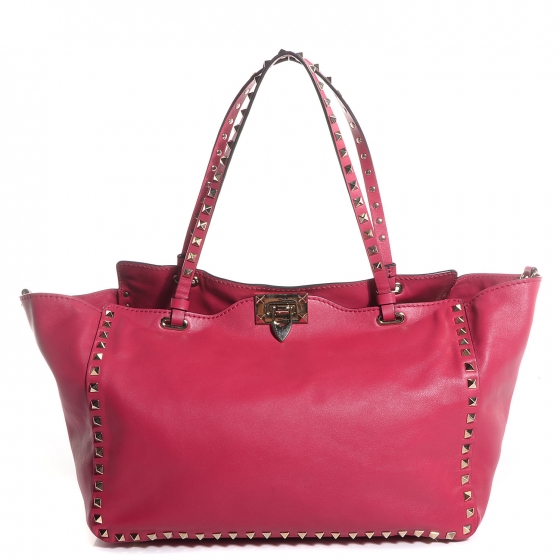 valentino rockstud vitello tote bag