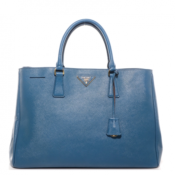 PRADA Saffiano Lux Large Tote Cobalto 75456