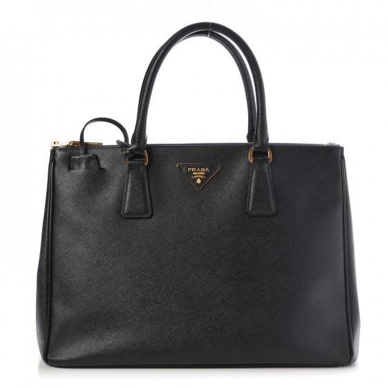 prada saffiano lux double zip