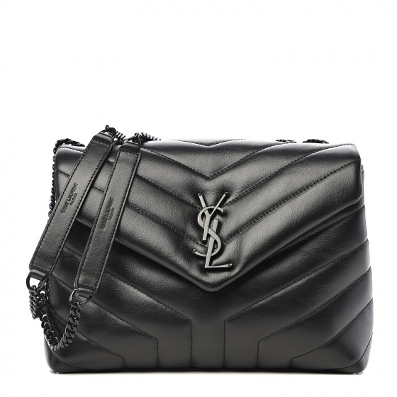 saint laurent quilted calfskin leather wallet on a chain