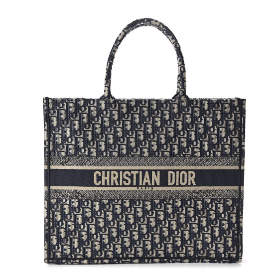 dior book tote blue dior oblique embroidery price