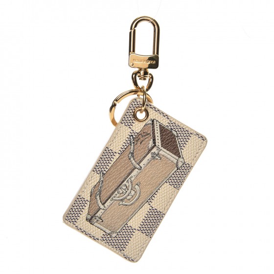 louis vuitton key cles damier azur