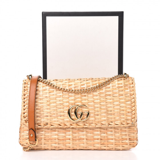 gucci cestino wicker bag