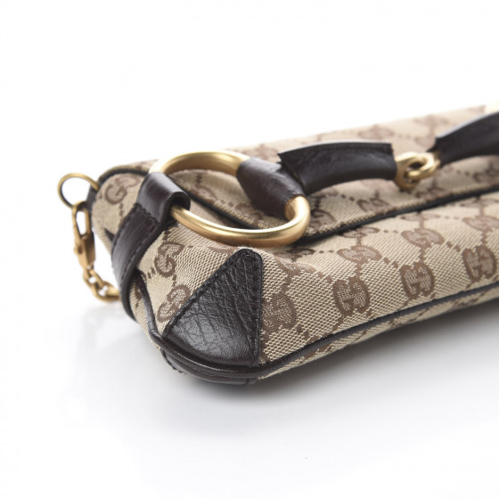 gucci monogram horsebit clutch