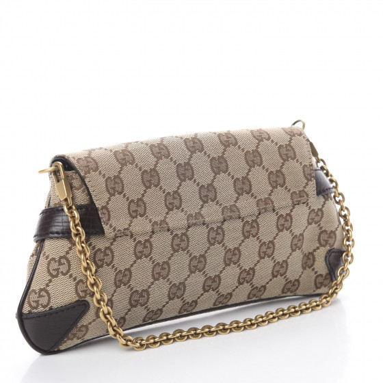 gucci monogram horsebit clutch