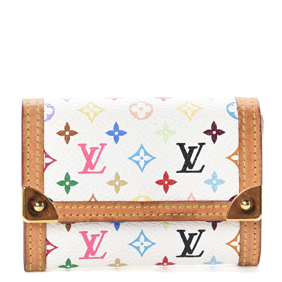 louis vuitton change purse white