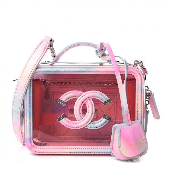 chanel mini vanity case pink