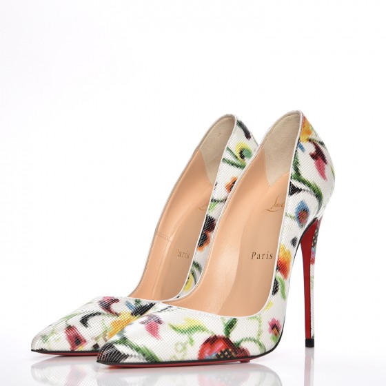 CHRISTIAN LOUBOUTIN Patent Mosaique So Kate 120 Pumps 37.5 Multicolor ...